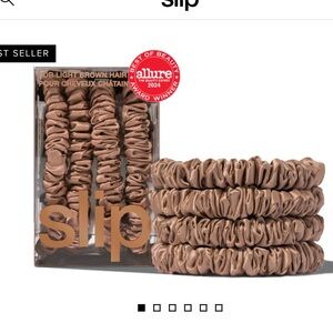 Slip Silk Scrunchies 4-Pack — Light Brown / Neutral